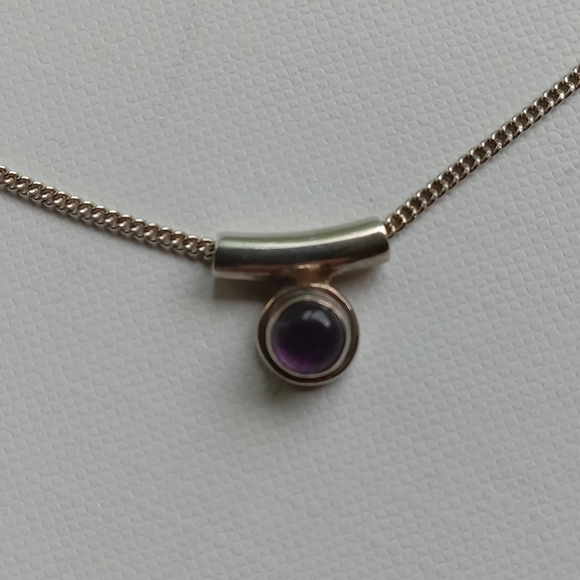 Sajen sterling silver amethyst necklace - Picture 7 of 7